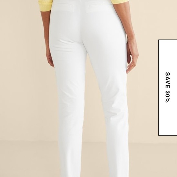 PM Soft Surroundings Essential Superla white trousers - Picture 3 of 11